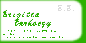 brigitta barkoczy business card