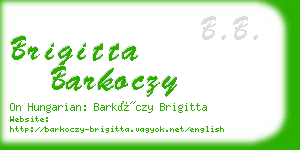 brigitta barkoczy business card